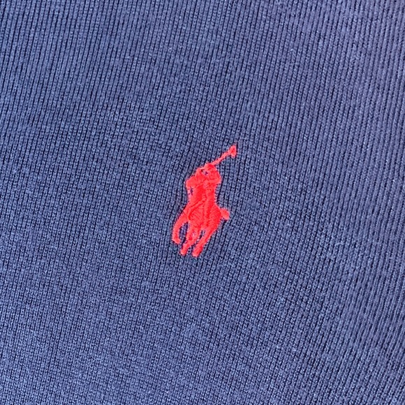 Vintage Polo by Ralph Lauren Men’s Large Cardigan Blue - Picture 4 of 12